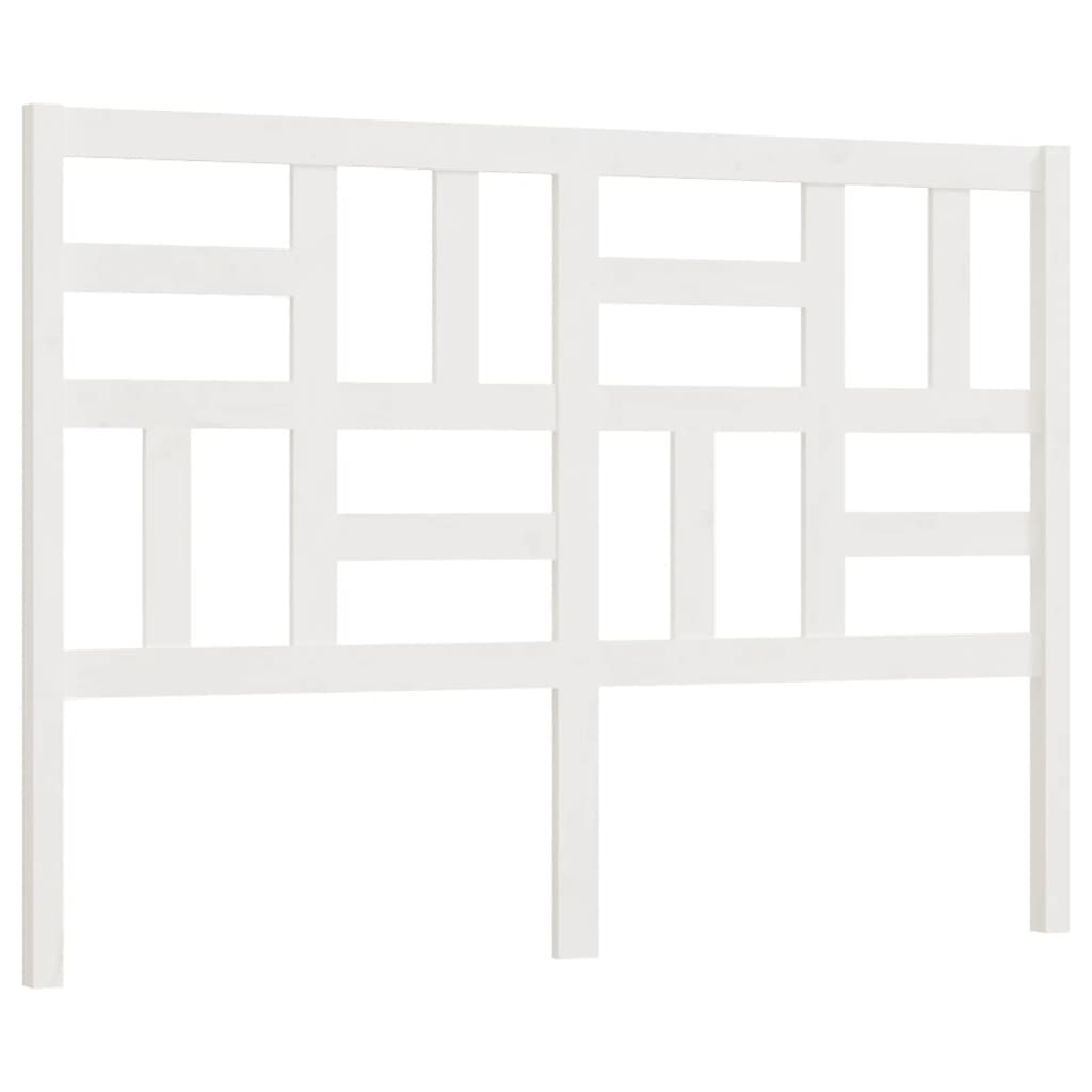 Hoofdbord 141x4x104 cm massief grenenhout wit is nu te koop bij PeponiXL, paradijselijk wonen!
