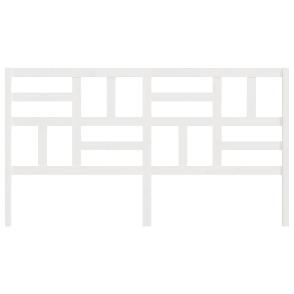 Hoofdbord 186x4x104 cm massief grenenhout wit is nu te koop bij PeponiXL, paradijselijk wonen!