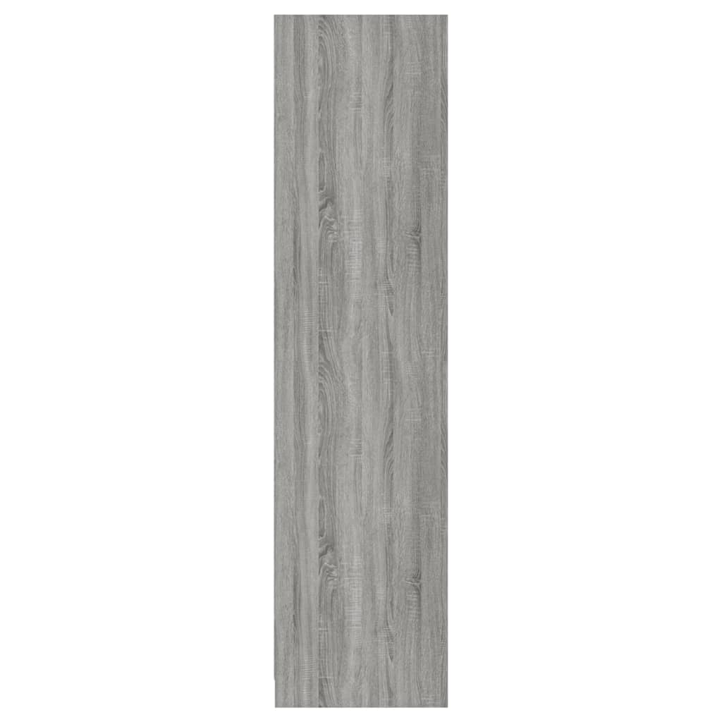 Kledingkast met lades 50x50x200 cm bewerkt hout grijs somoma is nu te koop bij PeponiXL, paradijselijk wonen!