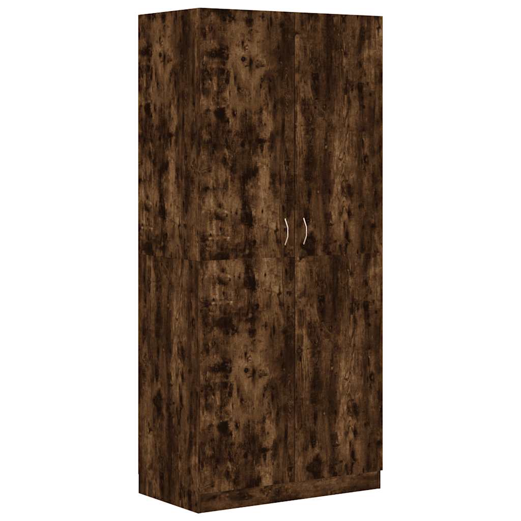 Kledingkast 90x52x200 cm bewerkt hout gerookt eikenkleurig is nu te koop bij PeponiXL, paradijselijk wonen!