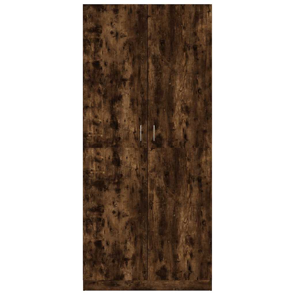 Kledingkast 90x52x200 cm bewerkt hout gerookt eikenkleurig is nu te koop bij PeponiXL, paradijselijk wonen!