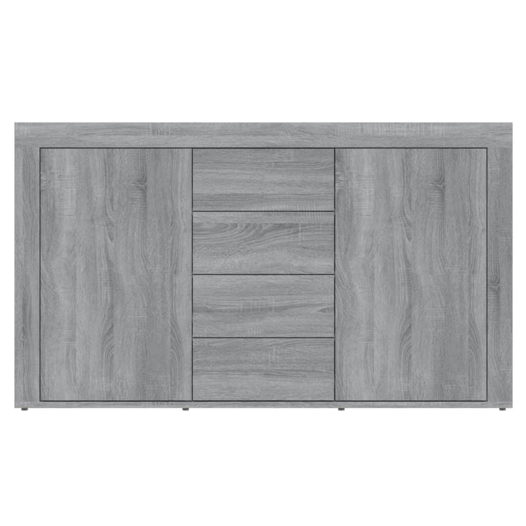 Dressoir 120x36x69 cm bewerkt hout grijs sonoma eikenkleurig is nu te koop bij PeponiXL, paradijselijk wonen!