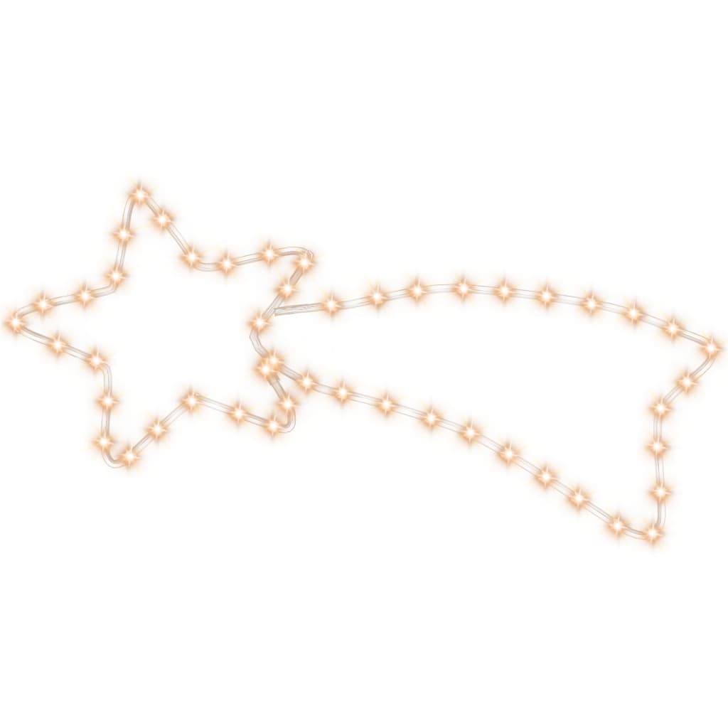 Kerstfiguur Ster met 48 warmwitte LED's 65x28 cm is nu te koop bij PeponiXL, paradijselijk wonen!