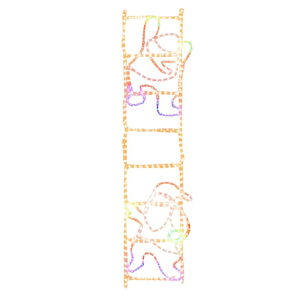 Kerstfiguur kerstman op ladder opvouwbaar 552 LED's 50x200 cm is nu te koop bij PeponiXL, paradijselijk wonen!