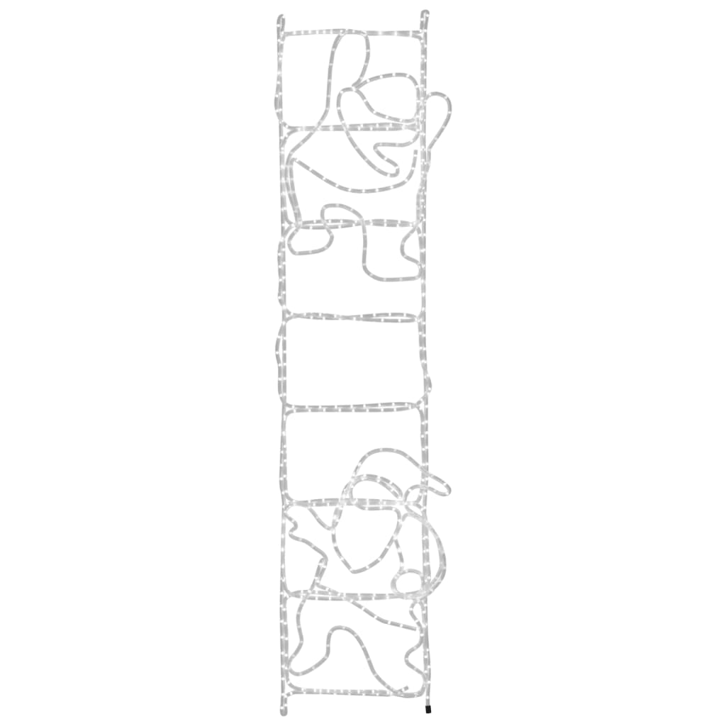 Kerstfiguur kerstman op ladder opvouwbaar 552 LED's 50x200 cm is nu te koop bij PeponiXL, paradijselijk wonen!