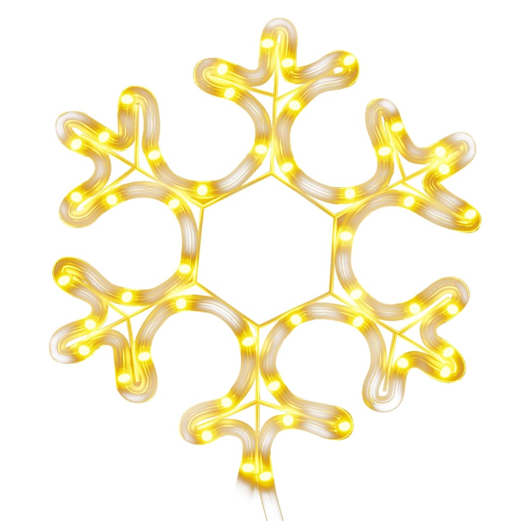 Kerstfiguur sneeuwvlok met 48 warmwitte LED's 27x27 cm is nu te koop bij PeponiXL, paradijselijk wonen!