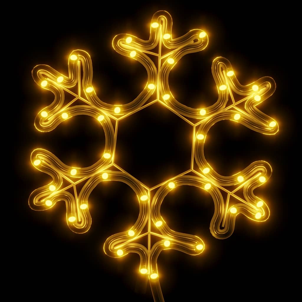 Kerstfiguur sneeuwvlok met 48 warmwitte LED's 27x27 cm is nu te koop bij PeponiXL, paradijselijk wonen!
