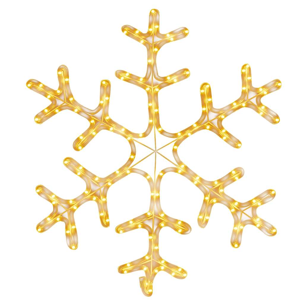 Kerstfiguur sneeuwvlok met 144 warmwitte LED's 59x59 cm is nu te koop bij PeponiXL, paradijselijk wonen!