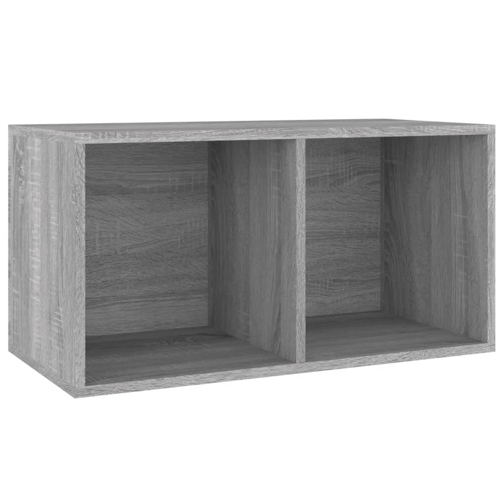 Opbergbox voor LP's 71x34x36 cm bewerkt hout grijs sonoma eiken is nu te koop bij PeponiXL, paradijselijk wonen!