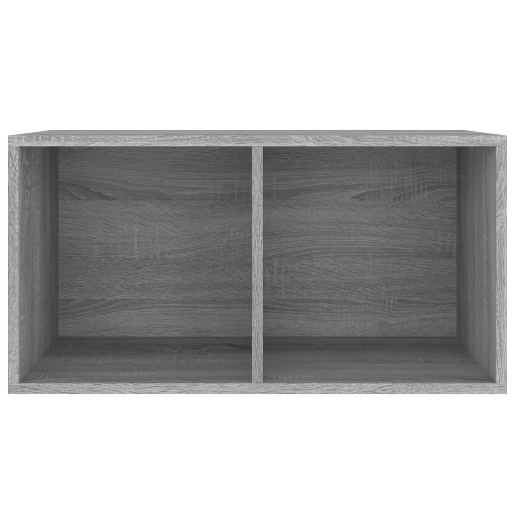 Opbergbox voor LP's 71x34x36 cm bewerkt hout grijs sonoma eiken is nu te koop bij PeponiXL, paradijselijk wonen!