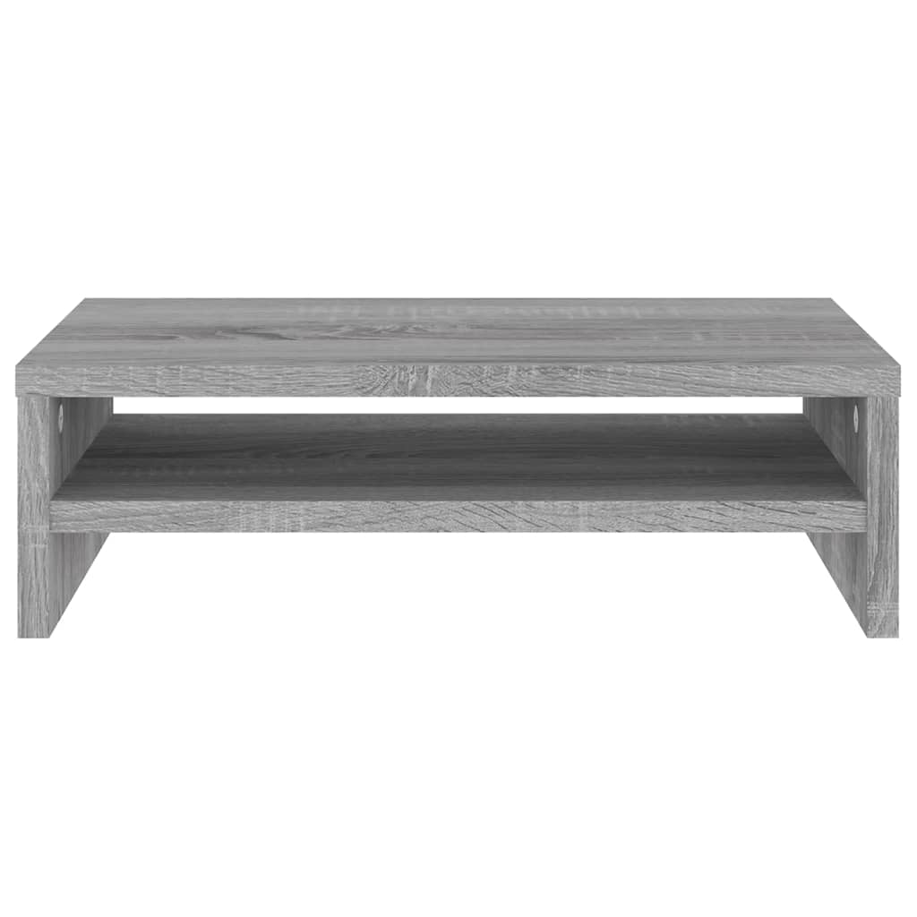 Monitorstandaard 42x24x13 cm bewerkt hout grijs sonoma eiken is nu te koop bij PeponiXL, paradijselijk wonen!