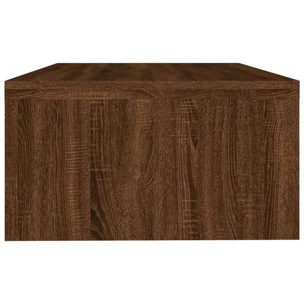 Monitorstandaard 42x24x13 cm bewerkt hout bruin eikenkleur is nu te koop bij PeponiXL, paradijselijk wonen!