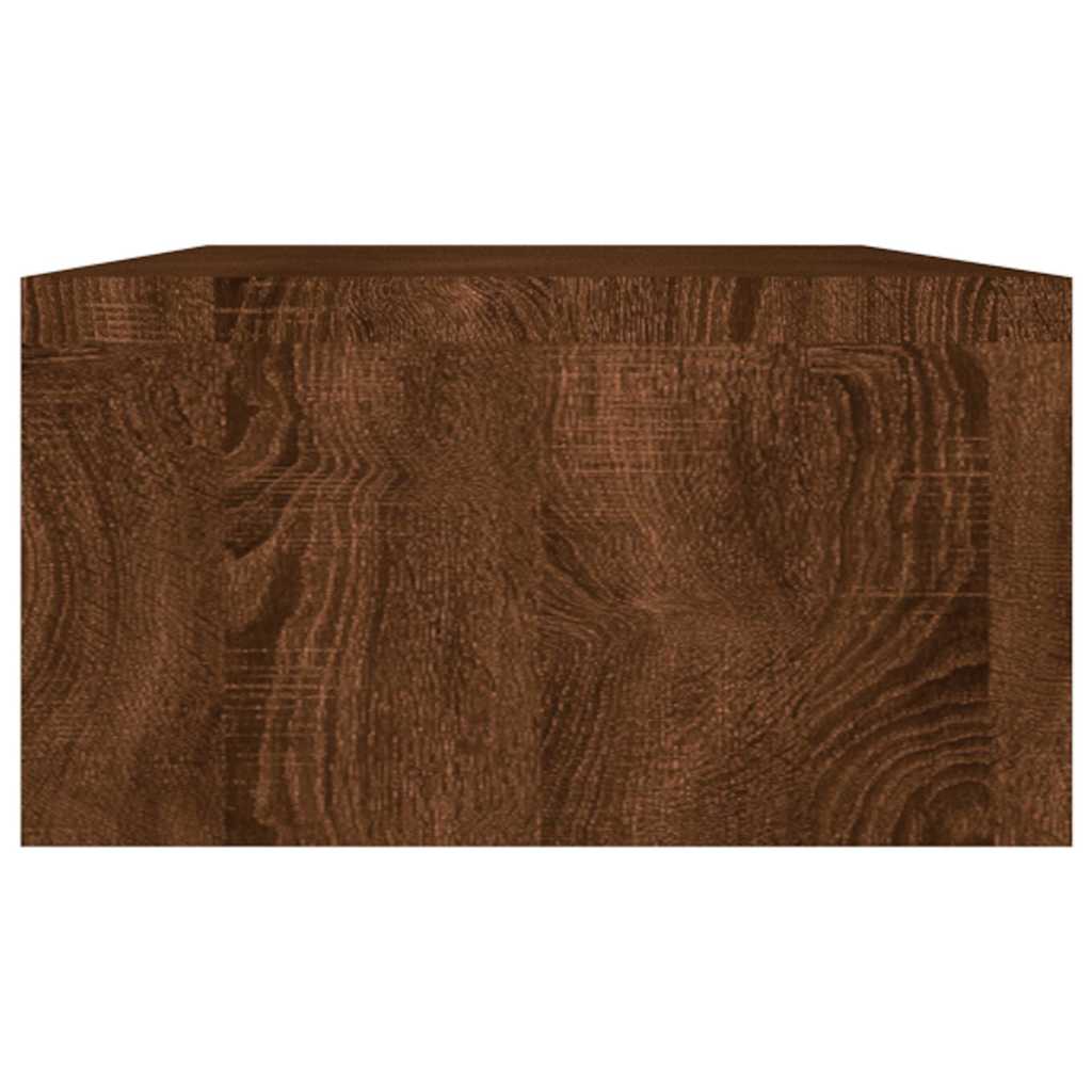 Monitorstandaard 100x24x13 cm bewerkt hout bruin eikenkleur is nu te koop bij PeponiXL, paradijselijk wonen!