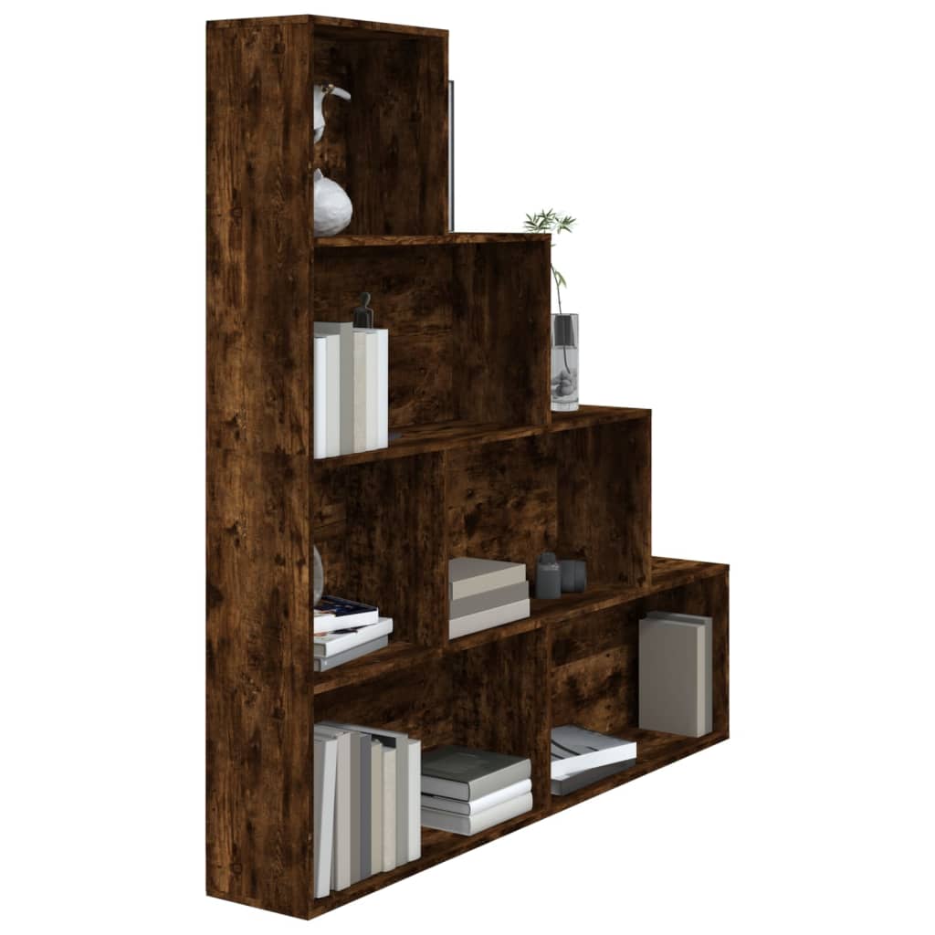 Boekenkast 155x24x160 cm gerookt eikenkleurig is nu te koop bij PeponiXL, paradijselijk wonen!