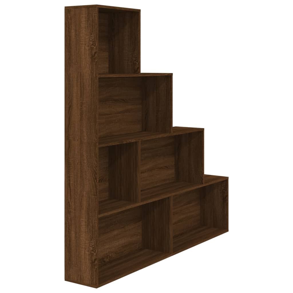Boekenkast 155x24x160 cm bruin eikenkleur is nu te koop bij PeponiXL, paradijselijk wonen!