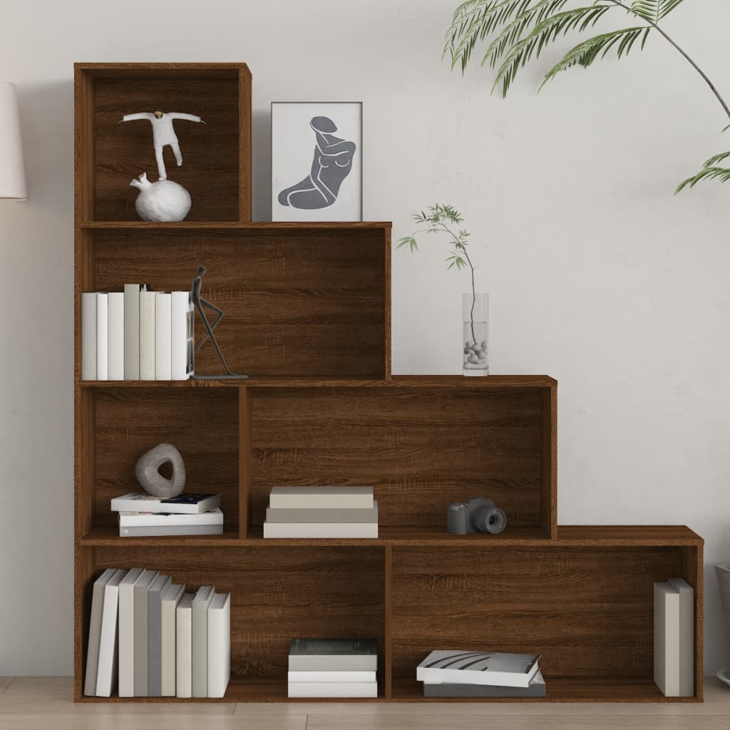Boekenkast 155x24x160 cm bruin eikenkleur is nu te koop bij PeponiXL, paradijselijk wonen!