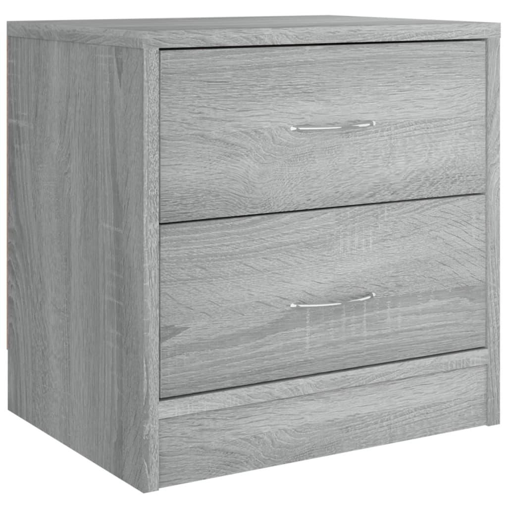 Nachtkastjes 2 st 40x30x40 cm bewerkt hout grijs sonoma eiken is nu te koop bij PeponiXL, paradijselijk wonen!