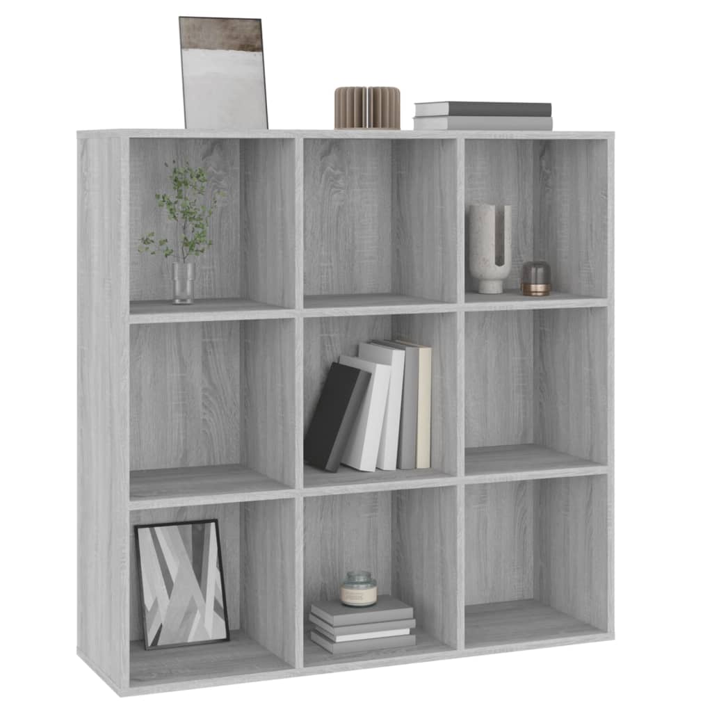 Boekenkast 98x29x97,5 cm grijs sonoma eikenkleurig is nu te koop bij PeponiXL, paradijselijk wonen!