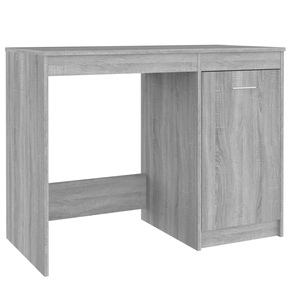 Bureau 100x50x76 cm bewerkt hout grijs sonoma eikenkleurig is nu te koop bij PeponiXL, paradijselijk wonen!