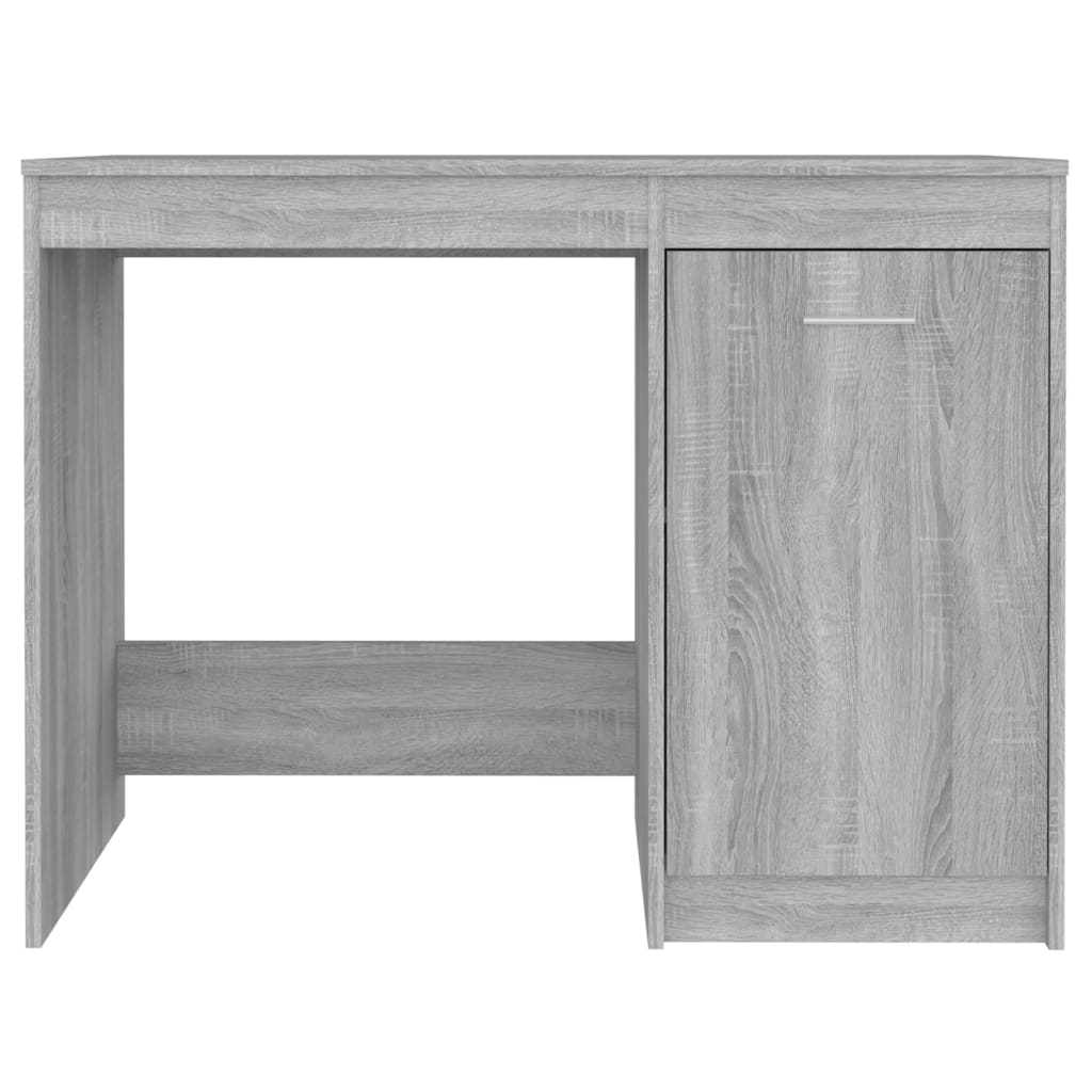 Bureau 100x50x76 cm bewerkt hout grijs sonoma eikenkleurig is nu te koop bij PeponiXL, paradijselijk wonen!