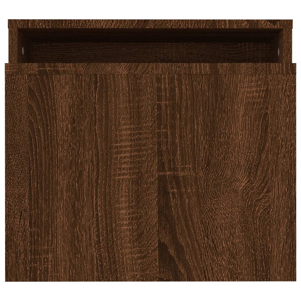 Salontafelset 100x48x40 cm bewerkt hout bruin eikenkleur