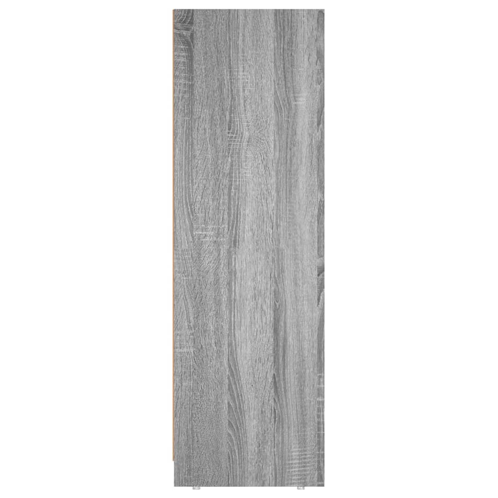 Badkamerkast 30x30x95 cm bewerkt hout grijs sonoma eikenkleurig is nu te koop bij PeponiXL, paradijselijk wonen!