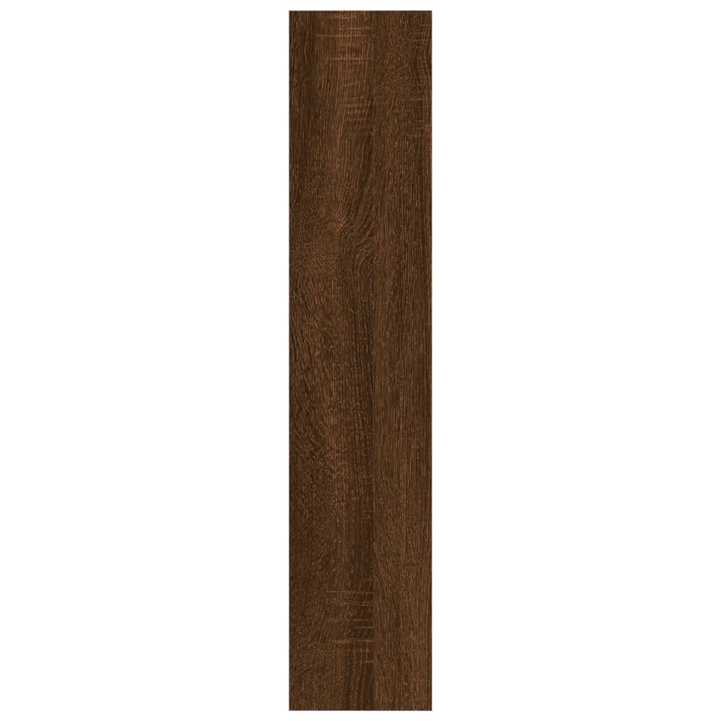 Wandschap 90x16x78 cm bewerkt hout bruin eikenkleur is nu te koop bij PeponiXL, paradijselijk wonen!