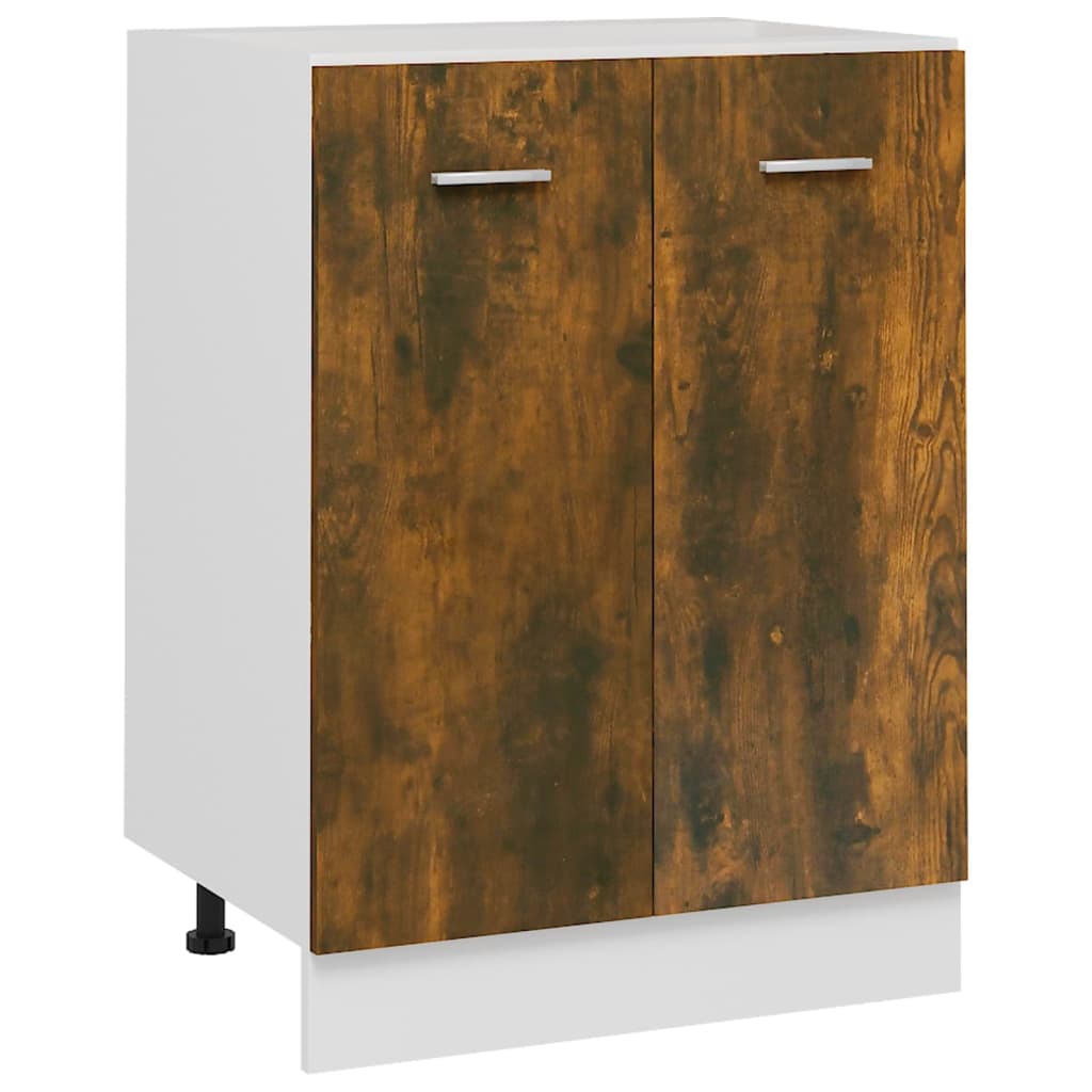 Onderkast Lyon 60x46x81,5 cm bewerkt hout gerookt eikenkleurig is nu te koop bij PeponiXL, paradijselijk wonen!