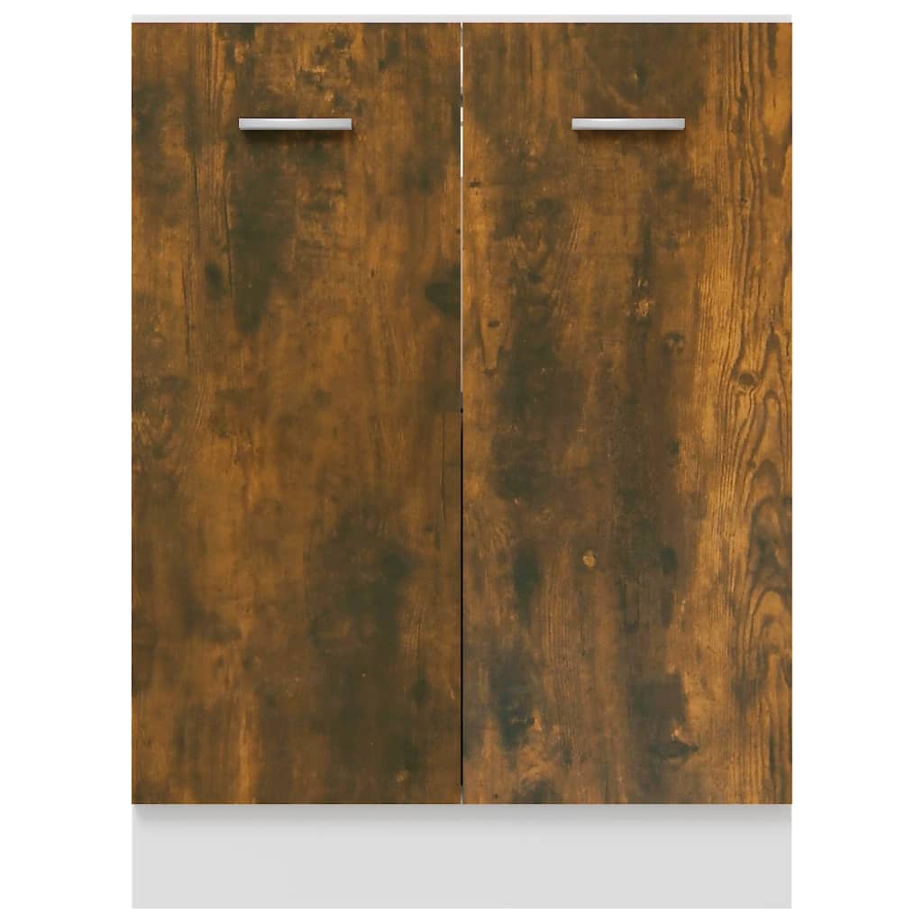 Onderkast Lyon 60x46x81,5 cm bewerkt hout gerookt eikenkleurig is nu te koop bij PeponiXL, paradijselijk wonen!