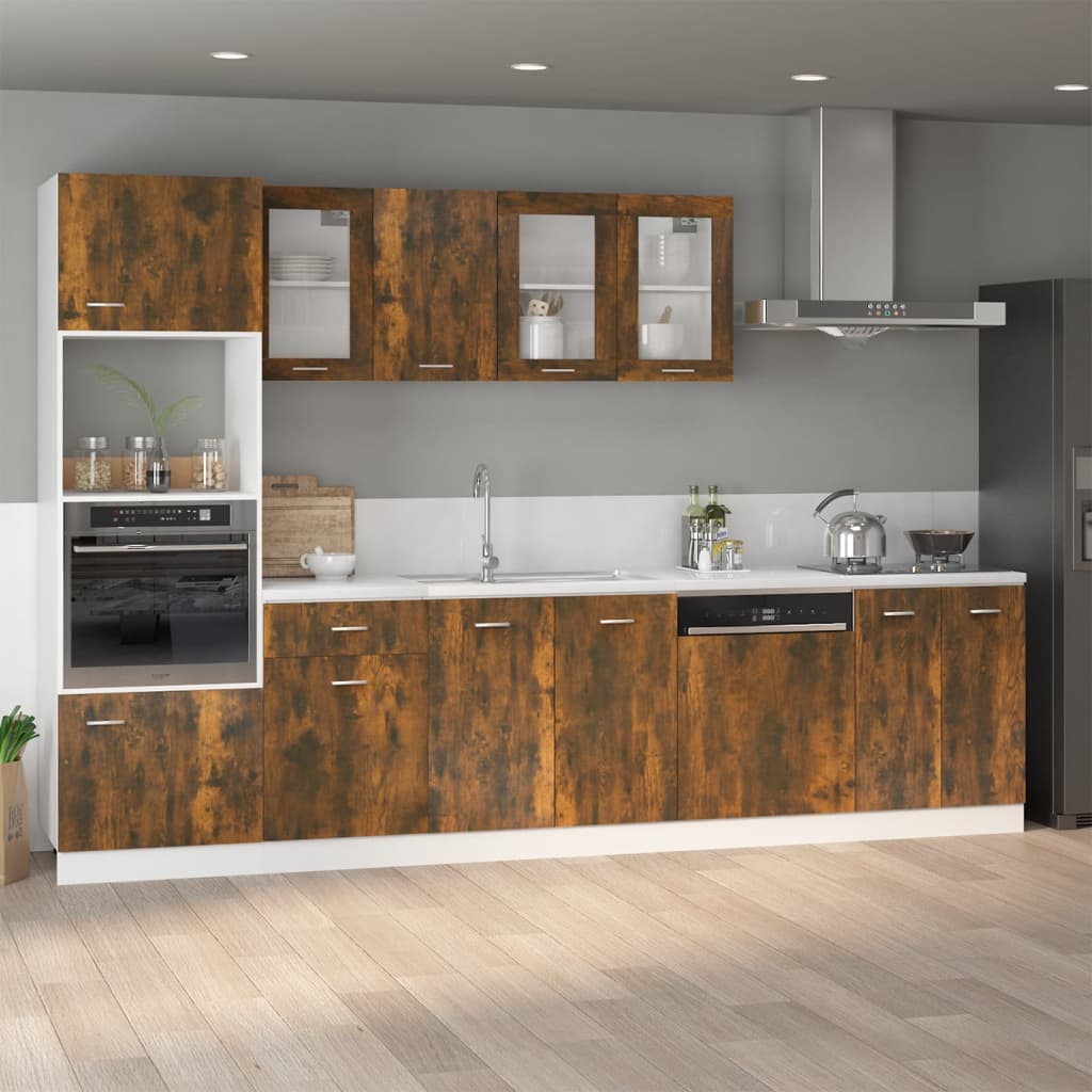 Onderkast Lyon 60x46x81,5 cm bewerkt hout gerookt eikenkleurig is nu te koop bij PeponiXL, paradijselijk wonen!