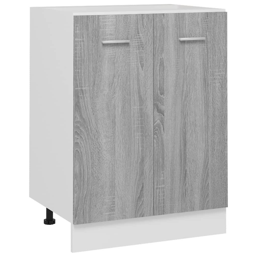Onderkast Lyon 60x46x81,5 cm grijs sonoma eikenkleurig is nu te koop bij PeponiXL, paradijselijk wonen!