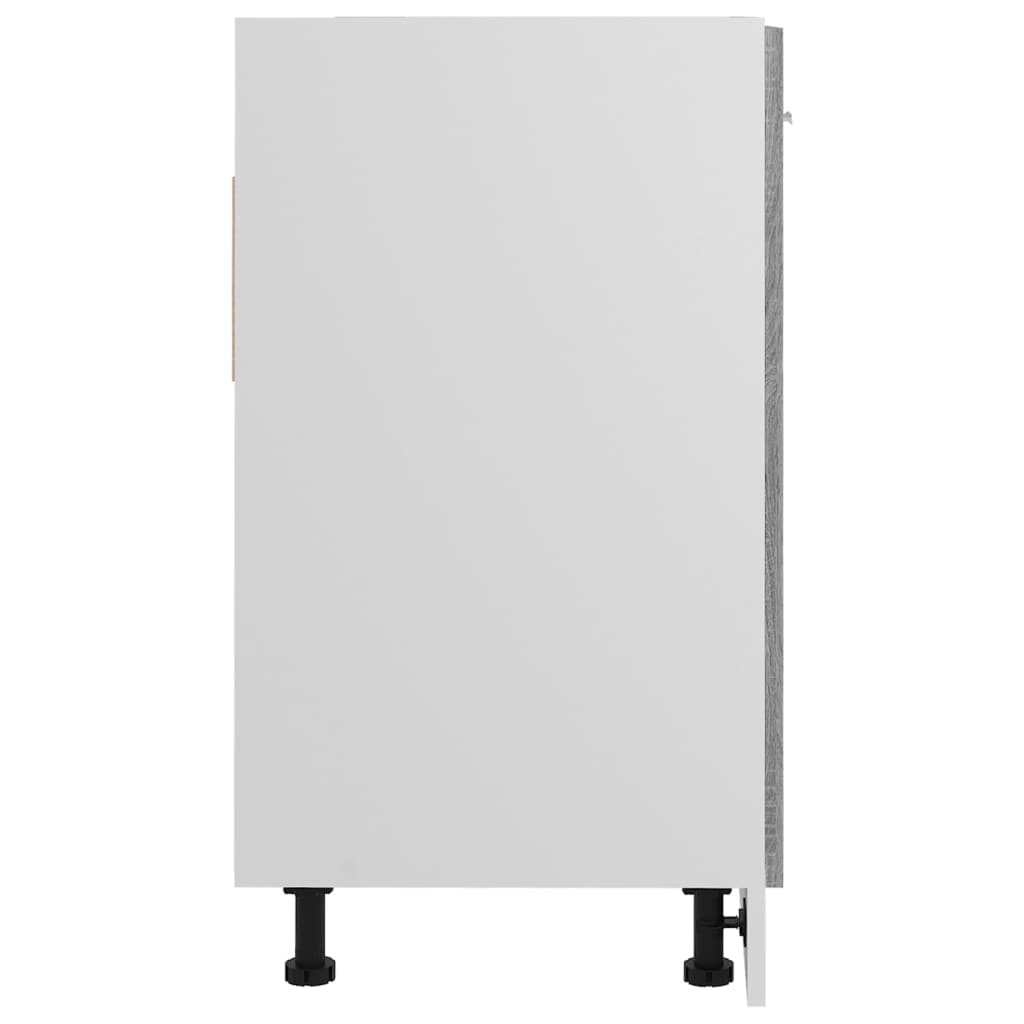 Gootsteenkast Lyon 80x46x81,5cm bewerkt hout grijs sonoma eiken is nu te koop bij PeponiXL, paradijselijk wonen!