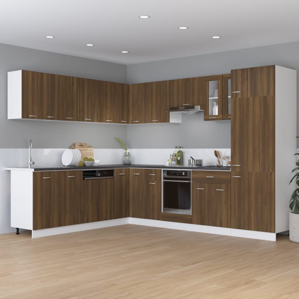 Bovenkast Lyon 50x31x60 cm bewerkt hout bruin eikenkleur is nu te koop bij PeponiXL, paradijselijk wonen!