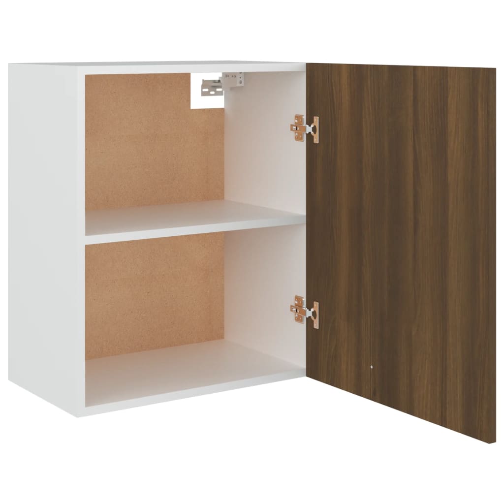 Bovenkast Lyon 50x31x60 cm bewerkt hout bruin eikenkleur is nu te koop bij PeponiXL, paradijselijk wonen!