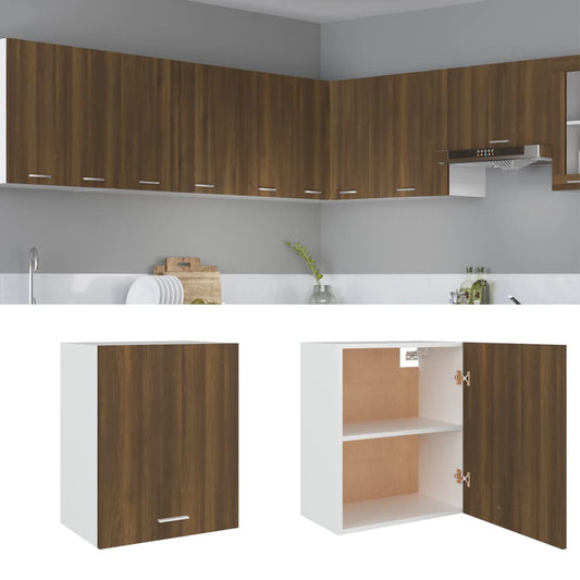 Bovenkast Lyon 50x31x60 cm bewerkt hout bruin eikenkleur is nu te koop bij PeponiXL, paradijselijk wonen!