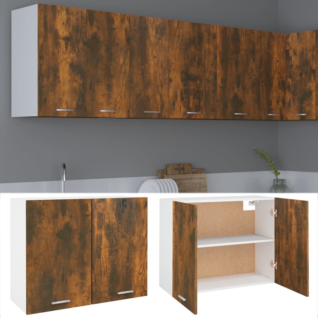 Bovenkast Lyon 80x31x60 cm bewerkt hout gerookt eikenkleurig is nu te koop bij PeponiXL, paradijselijk wonen!