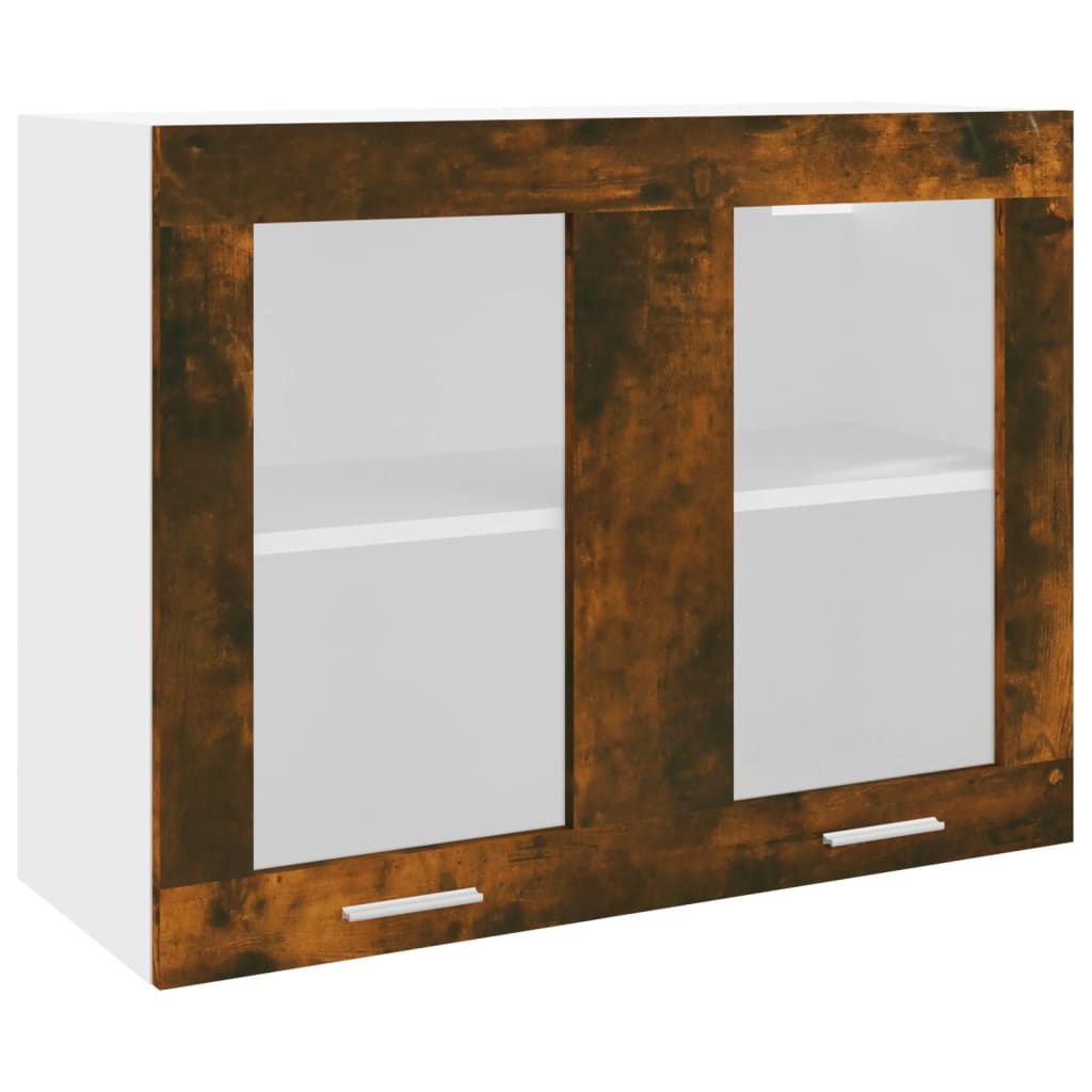 Bovenkast Lyon 80x31x60 cm bewerkt hout gerookt eikenkleurig is nu te koop bij PeponiXL, paradijselijk wonen!