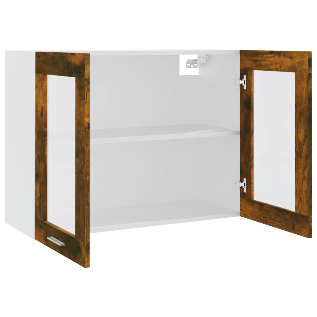 Bovenkast Lyon 80x31x60 cm bewerkt hout gerookt eikenkleurig is nu te koop bij PeponiXL, paradijselijk wonen!