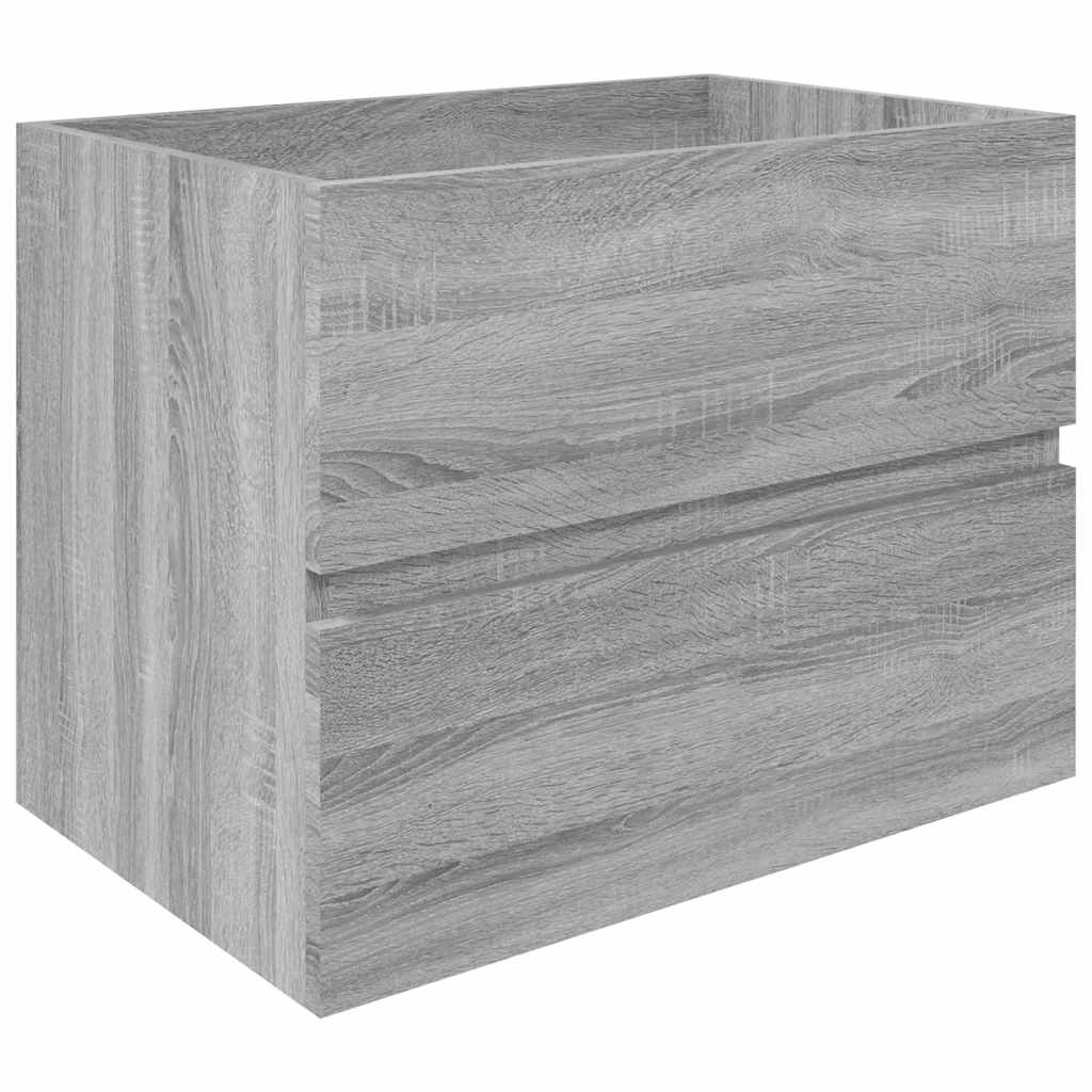 Wastafelkast 60x38,5x45 cm bewerkt hout grijs sonoma eikenkleur is nu te koop bij PeponiXL, paradijselijk wonen!