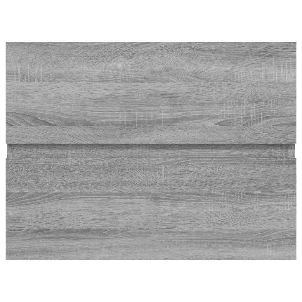 Wastafelkast 60x38,5x45 cm bewerkt hout grijs sonoma eikenkleur is nu te koop bij PeponiXL, paradijselijk wonen!