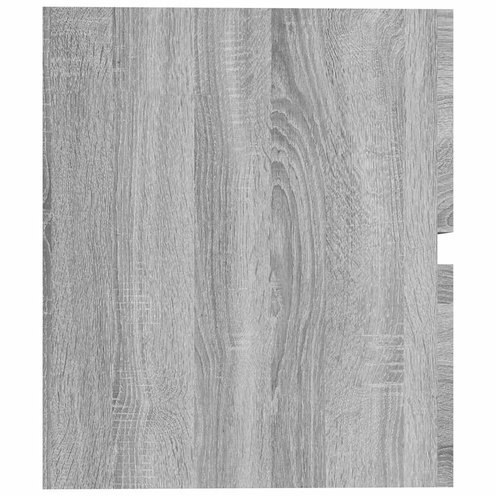 Wastafelkast 60x38,5x45 cm bewerkt hout grijs sonoma eikenkleur is nu te koop bij PeponiXL, paradijselijk wonen!