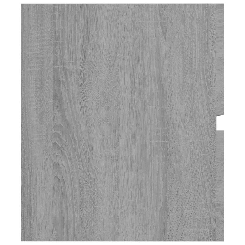 Wastafelkast 90x38,5x45 cm bewerkt hout grijs sonoma eikenkleur is nu te koop bij PeponiXL, paradijselijk wonen!