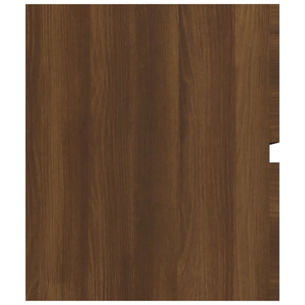 Wastafelkast 90x38,5x45 cm bewerkt hout bruin eikenkleur is nu te koop bij PeponiXL, paradijselijk wonen!