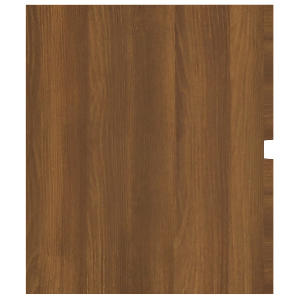 Wastafelkast 100x38,5x45 cm bewerkt hout bruin eikenkleur is nu te koop bij PeponiXL, paradijselijk wonen!