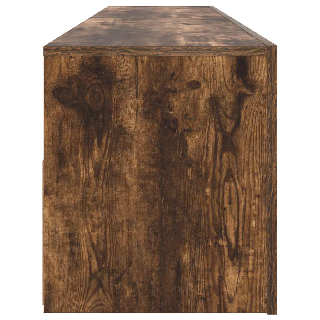Tv-meubel met LED-verlichting 120x35x40 cm sonoma eikenkleurig is nu te koop bij PeponiXL, paradijselijk wonen!