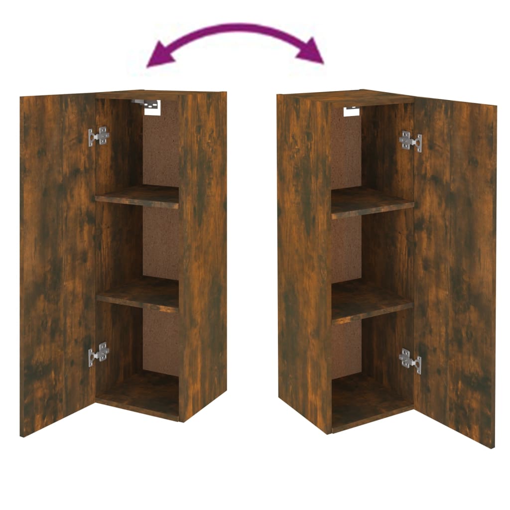 Tv-meubel 30,5x30x90 cm bewerkt hout gerookt eikenkleur is nu te koop bij PeponiXL, paradijselijk wonen!