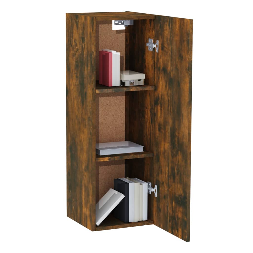 Tv-meubel 30,5x30x90 cm bewerkt hout gerookt eikenkleur is nu te koop bij PeponiXL, paradijselijk wonen!
