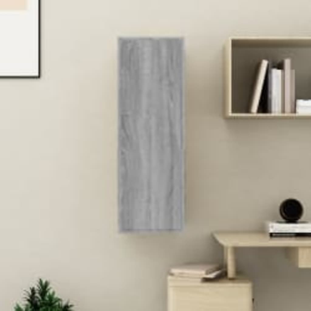 Tv-meubel 30,5x30x90 cm bewerkt hout grijs sonoma eikenkleur is nu te koop bij PeponiXL, paradijselijk wonen!