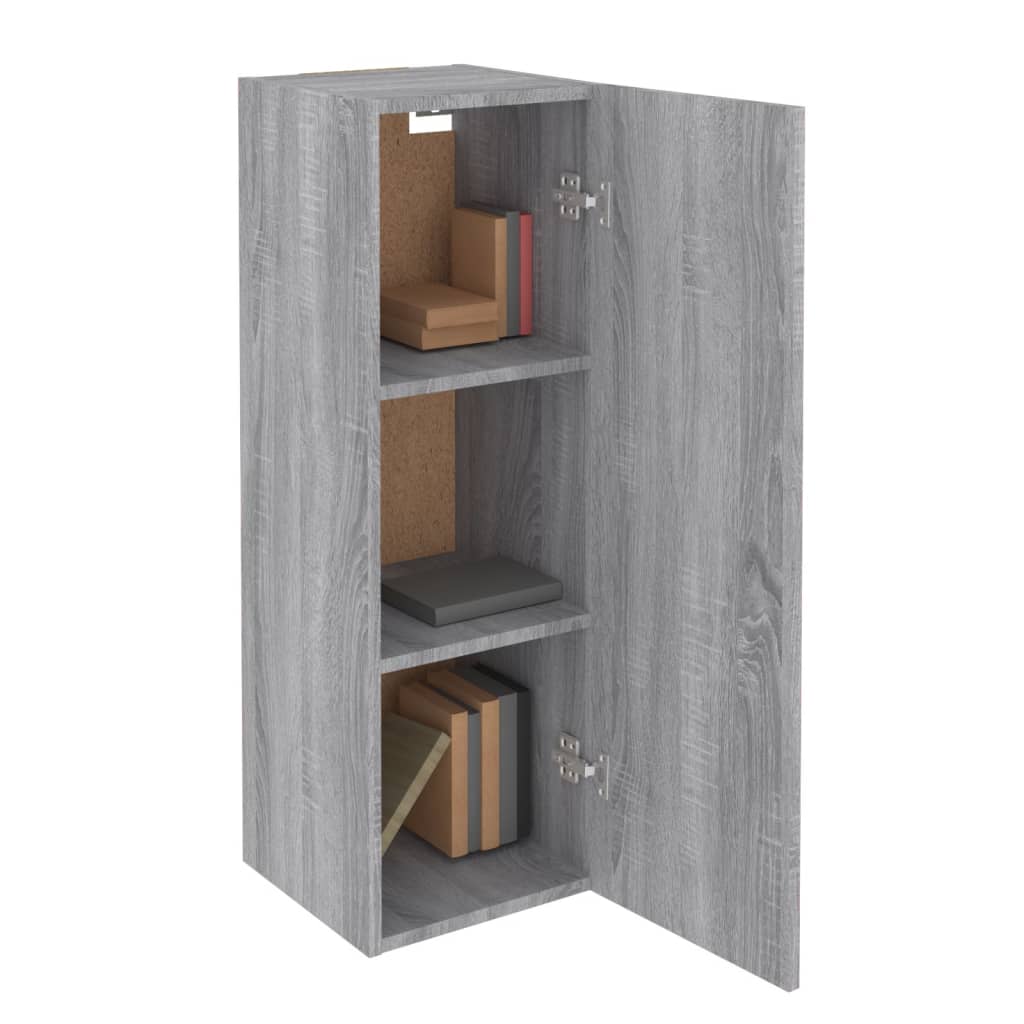 Tv-meubel 30,5x30x90 cm bewerkt hout grijs sonoma eikenkleur is nu te koop bij PeponiXL, paradijselijk wonen!