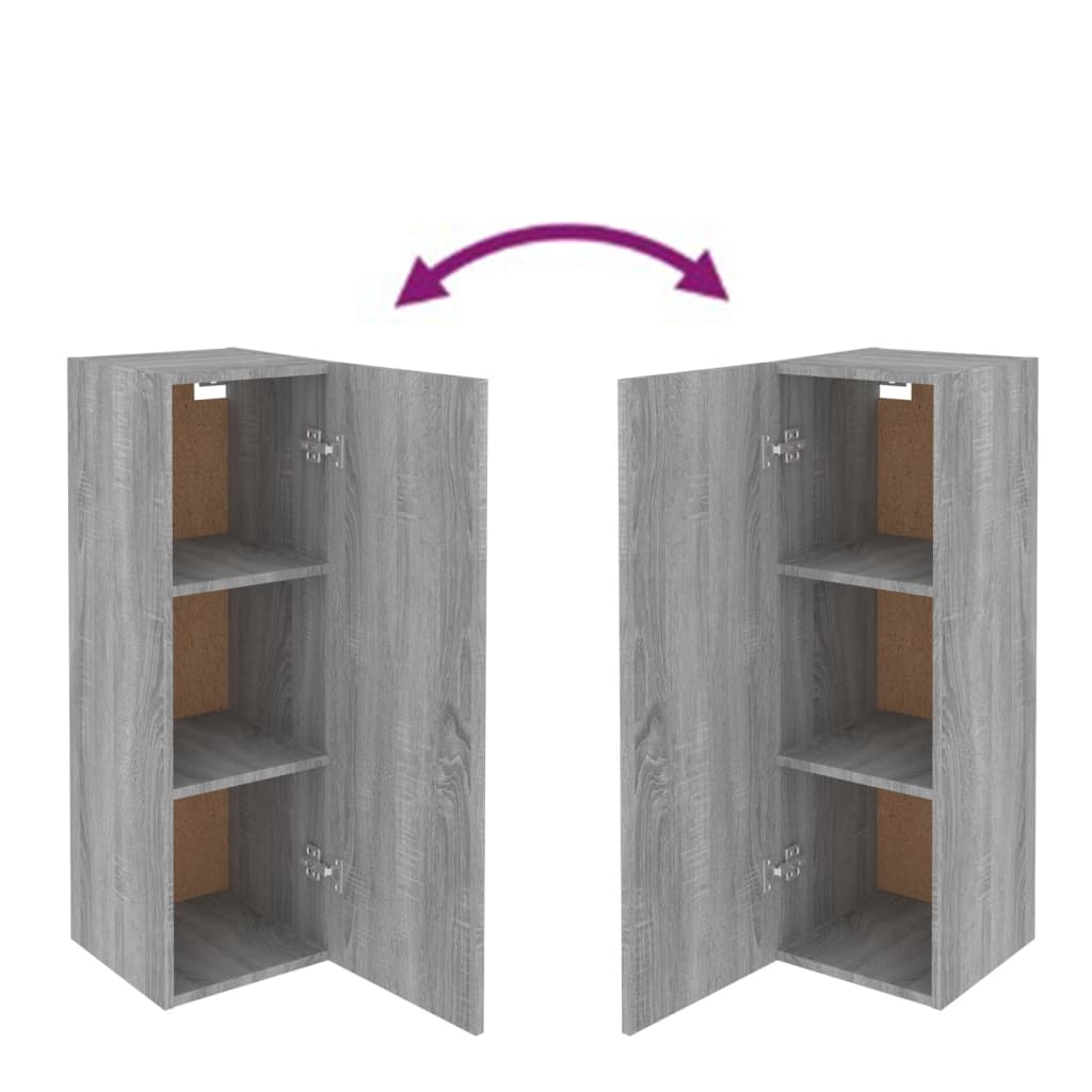 Tv-meubelen 2 st 30,5x30x90 cm bewerkt hout grijs sonoma eiken is nu te koop bij PeponiXL, paradijselijk wonen!